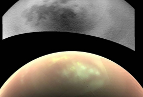 Weird clouds linger on Saturn`s moon Titan 